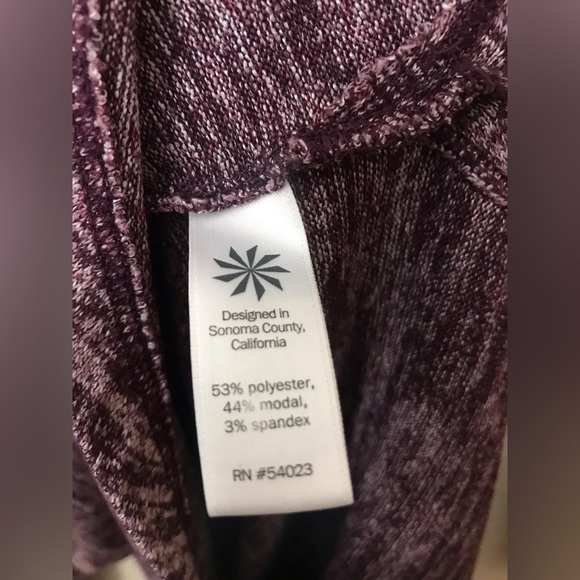 ATHLETA ‘Pose’ Womens Modal Crew Neck Long Sleeve Marled Tunic Soft Top Size M - Picture 11 of 13